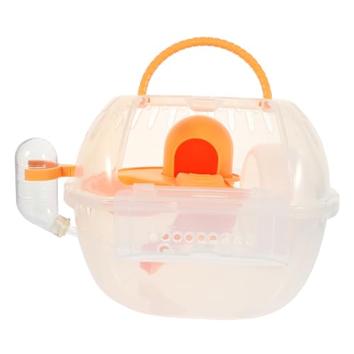 HEMOTON Portable Hamster Carrier Case Lightweight Outdoor Travel Cage for Animals for Hamsters Hedgehogs and Sugar Gliders Breathable Design Easy to Store and Carry