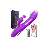 Vibradorador Mujer Juguetes Eróticos con Empuje y 10 Modos de Vibrador, IPX7 Juguetes Eróticos para Pareja Sexuales