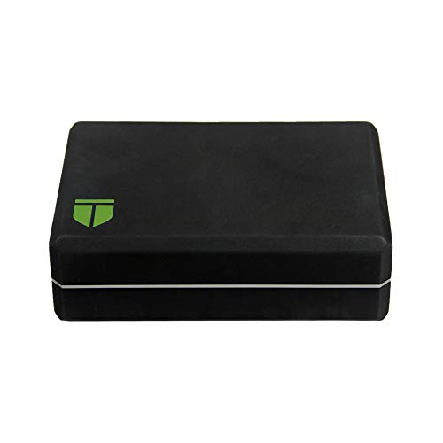 Image of TEGO Boost Yoga Block - Firm EVA - 3x6x9 Inches - Black Green - 1 Piece - Accessory for Yoga and Pilates