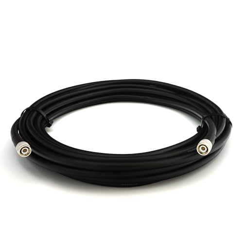 Câble TNC mâle HF400 12m à faible perte 50 Ohm pour signal RF stable