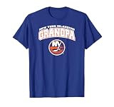 Mens New York Islanders Grandpa Logo Blue NHL Officially Licensed T-Shirt