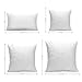 Ashler Outdoor Pillows, 18 x 18 Pillow Inserts Set of 4, Waterproof Throw Pillow Inserts Hypoallergenic for Patio, Water Resistant Indoor Outdoor Decorative