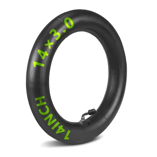 14 x 3.0 交換用インナーチューブ、14 x 3.0 自転車チューブ 曲がったバルブステム付き 14x3.0 14x3.2インチ E-Bikes、電動スクーター、モペット、子供用チョッパーバイク、折りたたみ自転車1点。