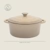 Gibson Home Addlestone 5 Qt Enameled Cast Iron Dutch Oven Pot with Lid – Round, Oven Safe to 500°F, Ideal for Bread Baking & Stews - Gradient Taupe #1