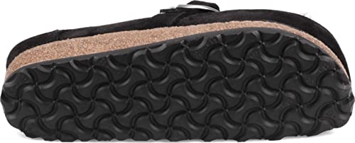 Birkenstock Buckley Shearling Narrow Unisex Shoes Size 5, Color: Black #TOP5