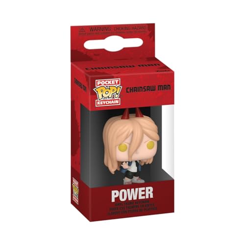 Funko Pop Keychain: CSM - Power - Chainsaw Man - Mini-Figurine en Vinyle à Collectionner Porte-clés Fantaisie - Cadeau de Noël - Idée de Cadeau - Produits Officiels - Anime Fans - Mini-Figurine