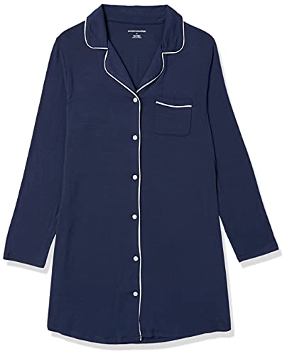 Image of Amazon Essentials Women's Piped Nightshirt (Available in Plus Size)