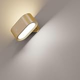 Coollamp Rechargeable Wall Light, Battery Operated Wall Lamp with Touch Control 3 Color Modes, 4 Dimmings, 360 ° Rotation, 1H Timer, Removable Charging, Wall Sconce for Reading - 1Pack