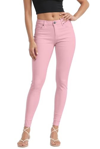 Women's Butt Lift Stretch Denim Jeans P37366SK Dusty Rose 3