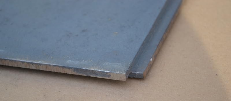 SEZAM Placa de hierro fundido para horno sin agujero, 40 x 24 cm, placa de carbón para chimenea, hierro fundido gris