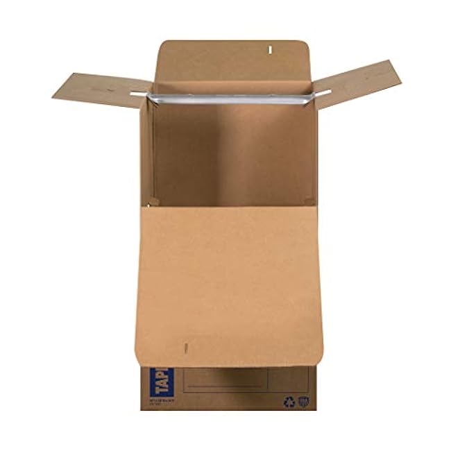 Bankers Box Short Wardrobe Box 3 Pack, Tape-Free Design, 20-in x 20-in x 34-in (7710401)