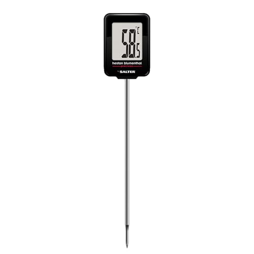 Heston Blumenthal Precision by Salter Instant Read Digital Meat Thermometer – Instant Read Food Temperature Probe for Air Fryers, Cooking, Oven, BBQ, Jam & Deep Frying, 0.1°C Precision, 200°C to -45°C