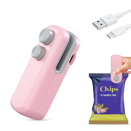Image of Nibbler Portable Mini Sealing Machine, Handheld Packet Sealer for Food, Snacks, Chips, Fresh Storage, Plastic Bags Sealing Machine, Type C Charging Vacuum Sealers