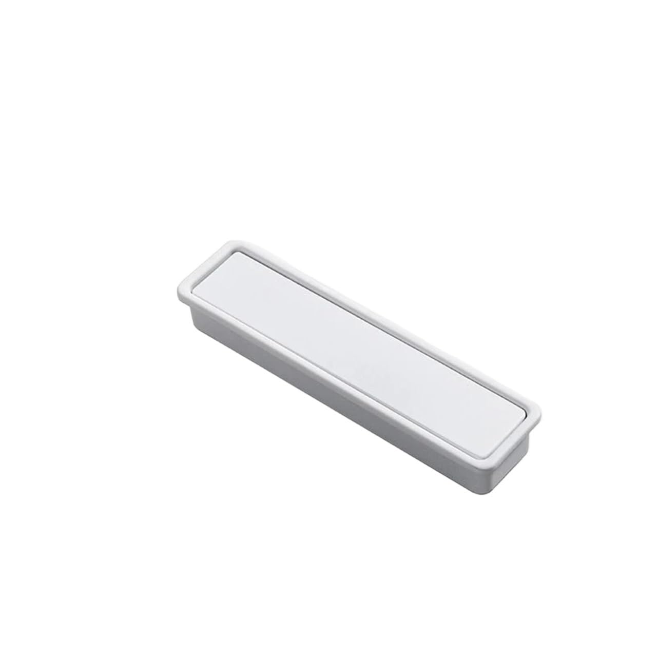 Mohuied Matte White 99Mm Recessed Handle Modern Simple Sliding Door Concealed Embedded Handle Zinc Alloy Kitchen Cabinet Invisible Furniture Slotted(Matte White 99Mm)