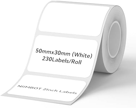 Produktbild von NIIMBOT Thermo-Etiketten Selbstklebend – Kompatibel Mit B1/B21/B3S, Wasserfest & Abriebfest