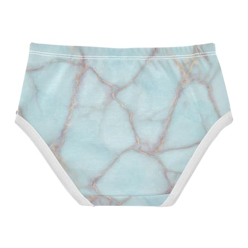 Durable Toddler Girls Underwear 2t Cotton Panties for Girl Green Marble Texture Veins Briefs Undies Kids2
