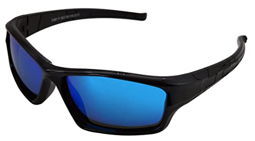 Coolsome Kids Bendable Polarized Sunglasses For Boys Girls Age 3-10 With Strap (Mirrored Blue Lens) #TOP1