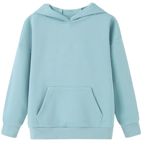 UMELOK Kids Solid Classic Hoodies Soft Sweatshirt for Boys and Girls (8-16 Years)