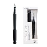 Pilot Fountain Pen LIGHTIVE Matt Black Fine Point FLT-2SR-MB-F Black Ink With Original Stylus Ballpoint Touch Pen