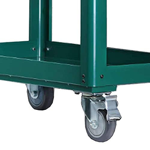 Allzweck-Werkzeugwagen Metall-Multifunktions-Teilewagen auf Rädern Service-/Gebrauchswagen mit DREI Fächern Werkstattwagen für den Garten im Freien – Bild 4