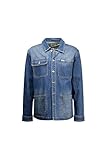 doudoune deeluxe homme noire Denim authentique avec poches plaquées pour un style casual urbain