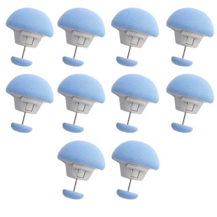 Krizkey® 10 Pc's Duvet Pin Clips | Comforter Clips | Double-Sided Pin Fasteners with Soft Fabric Material | Clips with Long & Short Nails for Duvet Covers, Quilts, Cushions, Curtains (Multicolour)-image-16
