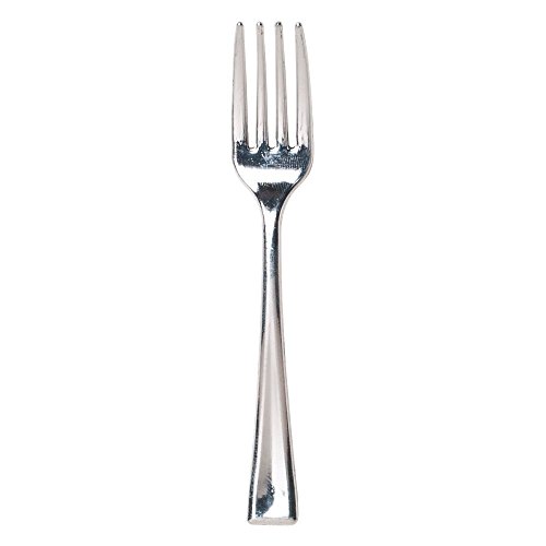 Hoffmaster 883314 Mini Metallic Fork, 3-3/8
