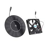 Qcwwy Riscaldatori per Piscina/Ventilatore per Pannelli Solari Ventilatore per Pannello Solare da 10 W Kit Ventilatore per Pannello Solare per Casa degli Animali Ventilatore per