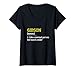 Damen Gibson Like A Normal Person But Cooler Lustig Personalisiert T-Shirt mit V-Ausschnitt