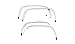 Putco 97128 Stainless Steel Full Fender Trim Kit for Nissan Armada