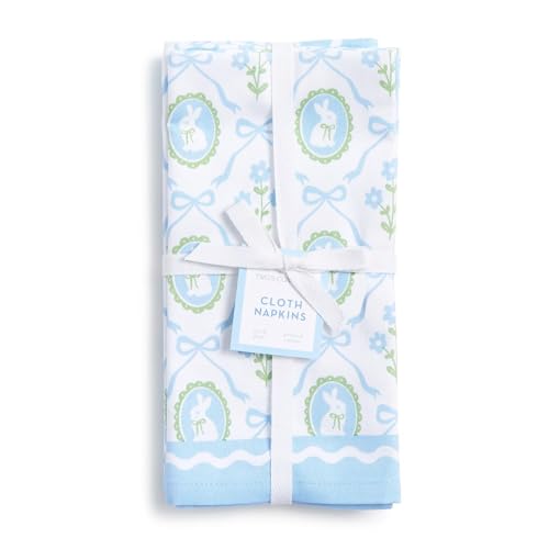 Servilletas de Tela Two's Company Bunnies and Bows, Set de 4 miniatura 1