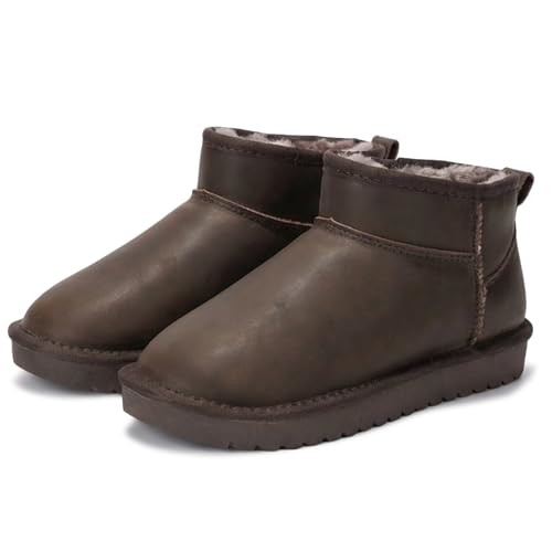 Image of Project Cloud Genuine Leather Ankle Boots for Women - Water Resistant with Memory Foam Insole Winter Boots - Trending Shoes & Comfortable Women's Ankle Boots (Hippy)