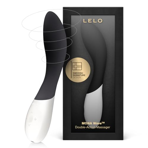 Image of LELO Mona Wave Personal Massager for Women, G Spot Vibrator with WaveMotion Technology, Sex Toy for Women with 10 Vibration Patterns, G Spot Dildo, Female Sex Toy, Black