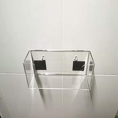 Wakects Caja de Almacenamiento para Mascarillas, Dispensador de Acrílico Transparente, Organiza Mascarillas y para Hospitales y Oficinas (WHITE)