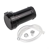 Jotekonoby 12V Luftkompressor für Umbau Verchromtes Metall & Kupferspule Kompakt 11,5x10x10,5cm für Auto LKW Boot Zubehör