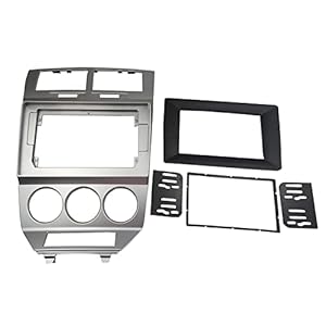 DKMUS Radio Stereo Dash Installation Mount Trim Kit Compatible with Dodge Caliber 2007-2010 for 10.1″ and Double Din