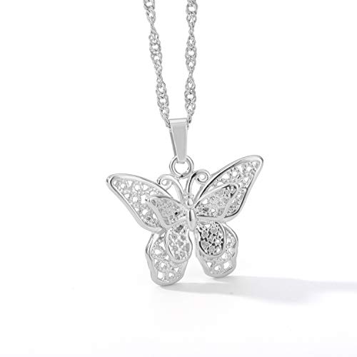 VAttract Butterfly Choker Necklace 18K Gold Plated Butterfly Necklace, 15 Inch Choker Chain, Great Present for Wife or Girlfriend