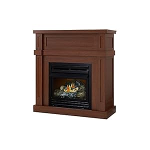 36 Vent Free Dual Fuel Gas Fireplace Harvest Oak