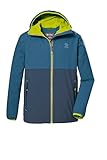 killtec Jungen Funktionsjacke ist wasserdicht/Outdoorjacke mit Kapuze KOS 276 BYS JCKT, dunkel ozean, 164, 41463-000