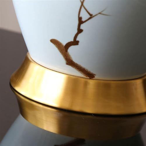 Lampe de table en céramique peinte à la main, la poésie d'un reflet - 5