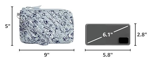 Image of Vera Bradley Women's Cotton Wristlet with RFID Protection