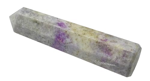 Image of Crystal Heaven Certified Hackmanite Tower Obelisk Point For Chakra, Healing And Balancing - Aaa Grade Original Certified Gemstone Agate For Reiki Meditation Yoga Spiritual (2-3 Inches)
