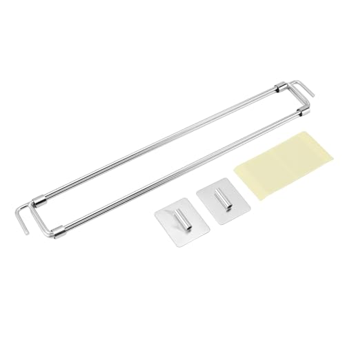 TOOLSGO RV Adjustable Stainless Steel Secure Rods Telescopic Tension Bars 31.6-57.5cm for Fridges Closets and Cabinets