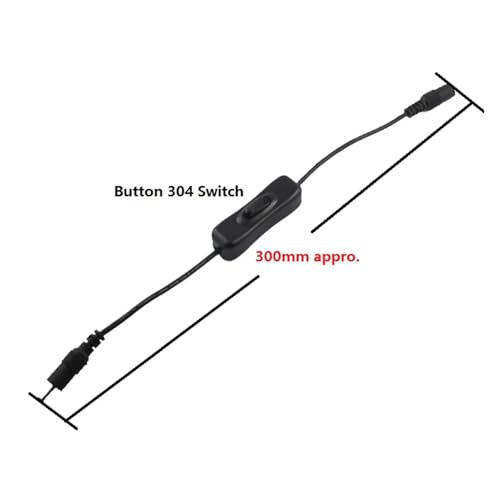 Cable conector DC ON OFF 304 con paso de corriente estable 5V 12V 24V 5