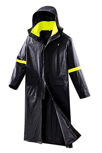 EI Sonador Classic Long Rain Coats for Men, Hooded Raincoats Rainwear for Waterproof Work,...