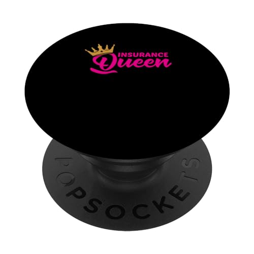 Insurance Queen - Agente de seguros Vendedor de seguros de vida PopSockets PopGrip Intercambiable