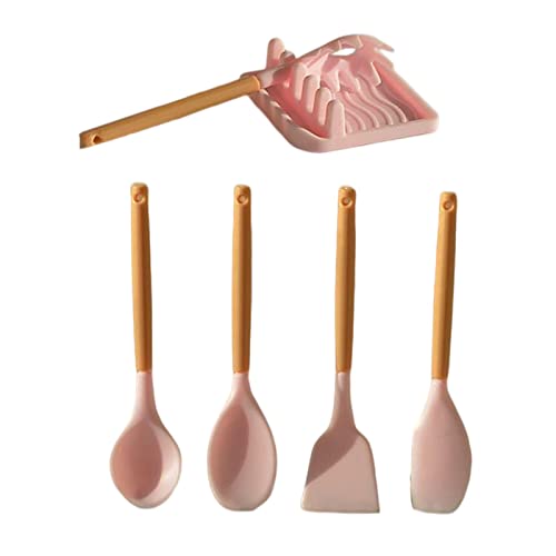 Esquirla 6X 1/6 Dollhouse Kitchen Utensil Set, Accessories Resin Kitchen Decor Cooking Set, Cookware Miniature Diy Cute Dolls House Furniture Set , Pink #TOP2