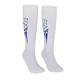 wisoolkic Feuchtigkeitsabsorbierende Fechtsocken, geeignet für Kinder, Erwachsene und Degenfechter. Flexible und bequeme Schutzstrümpfe für Damen, Herren, Jugendliche und Mädchen, Weiß, S
