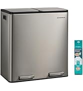 SONGMICS ゴミ箱　美品 Amazon.co.jp: SONGMICS ゴミ箱 ふた付き 分別 2x30L キッチン用 大