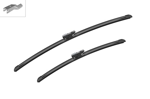 Image of BOSCH 3397014398 AeroTwin Wiper Blade Combo Pack - Set of 2 (24 inch & 18 inch) | Driver and Passenger Side Original Equipment Replacement Blades